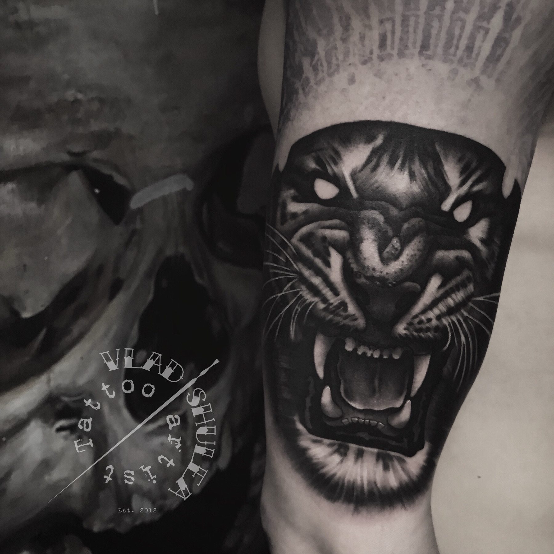 Tatuaj tatuaje black & grey realizat de Vlad Shulea la Ace Tattoo Bucuresti