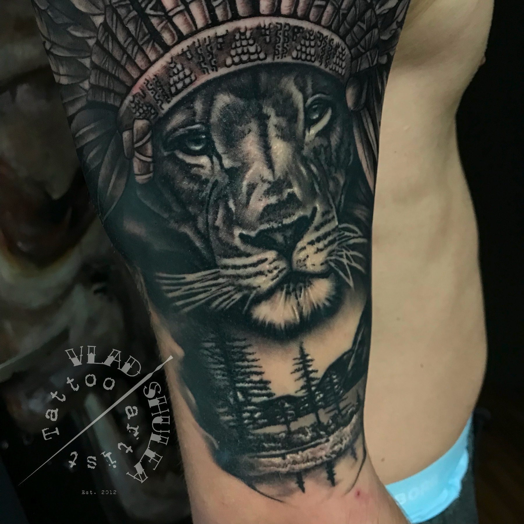 Tatuaj tatuaje black & grey realizat de Vlad Shulea la Ace Tattoo Bucuresti