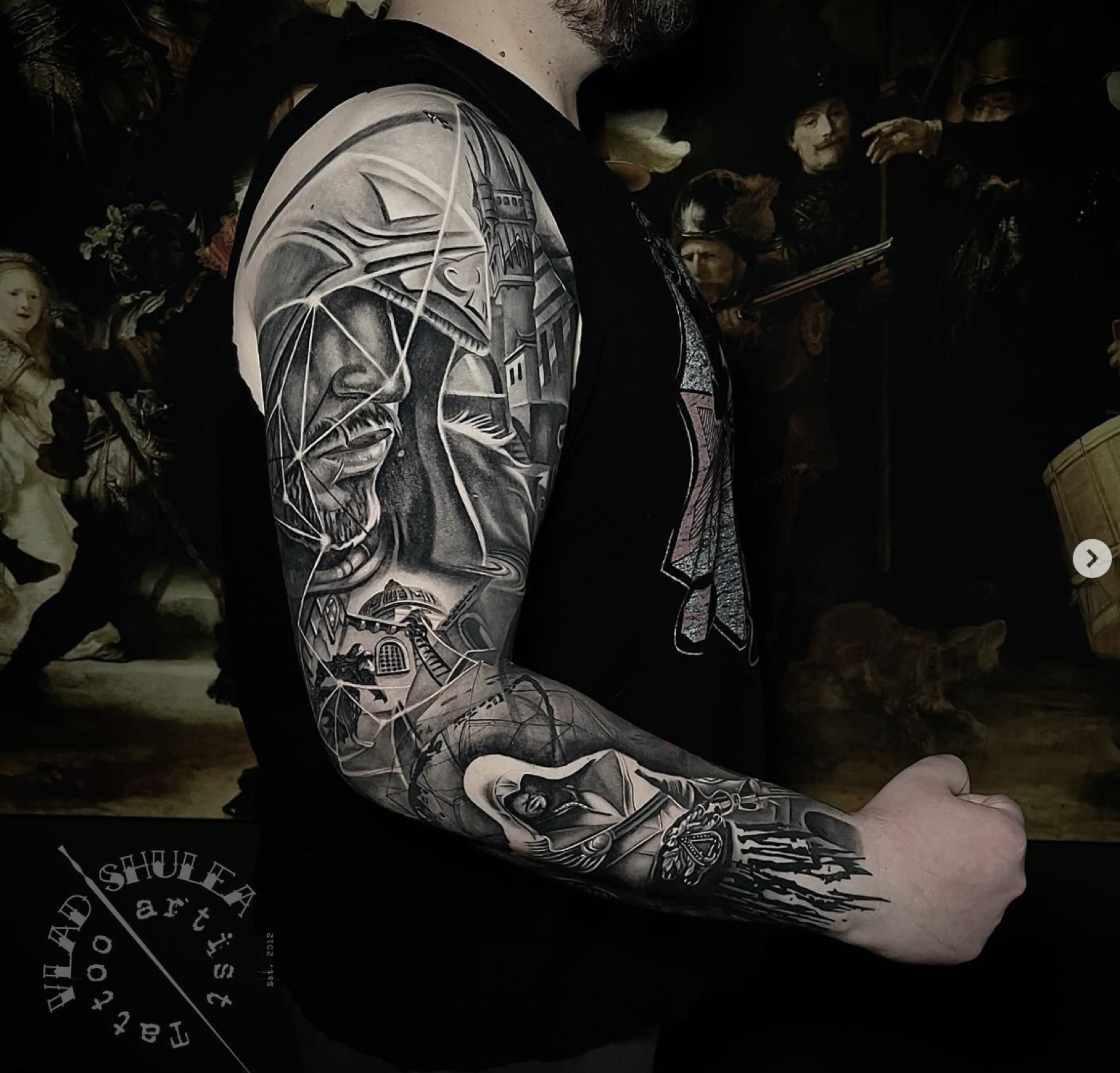 Tatuaj tatuaje black & grey realizat de Vlad Shulea la Ace Tattoo Bucuresti