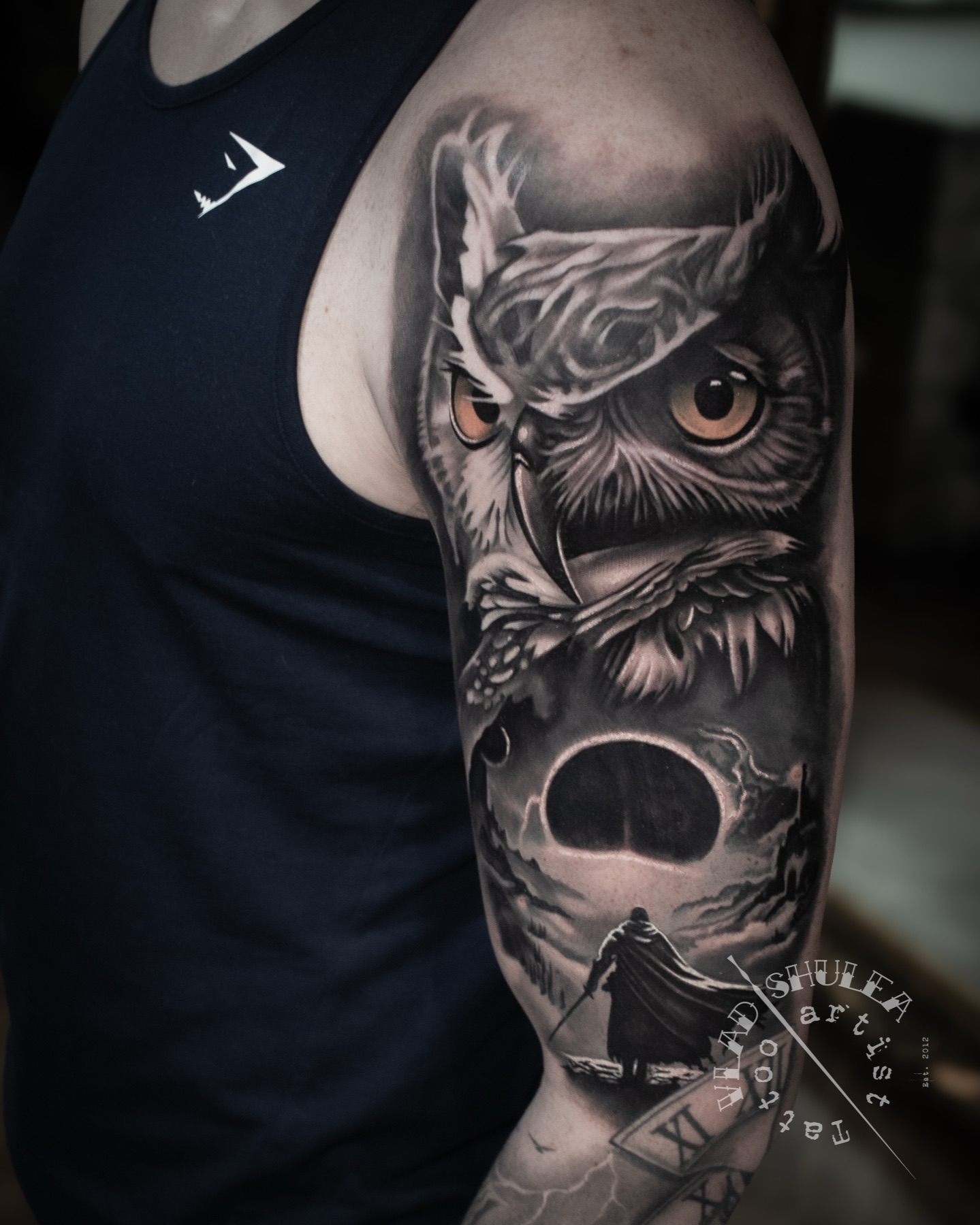 Tatuaj tatuaje black & grey realizat de Vlad Shulea la Ace Tattoo Bucuresti