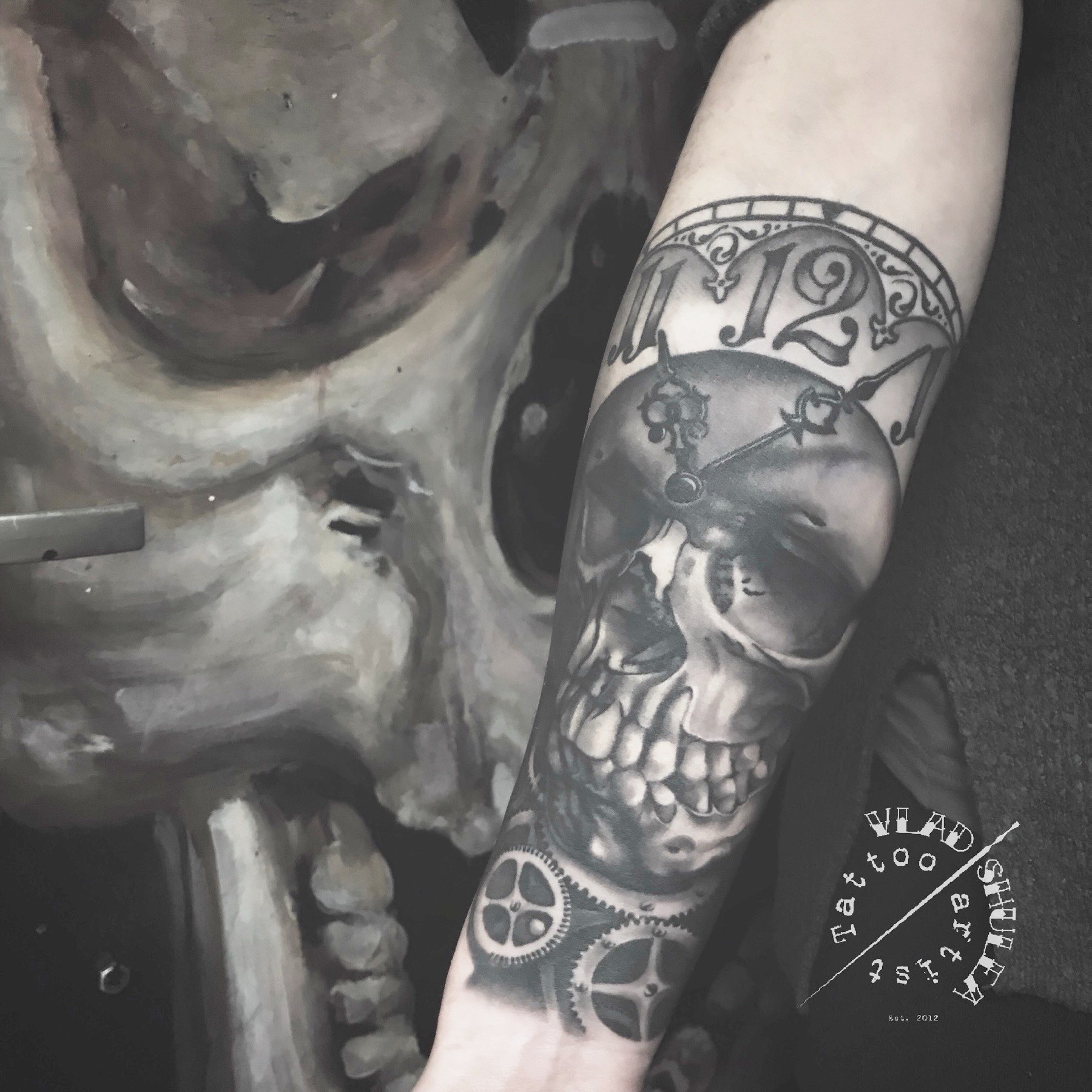 Tatuaj tatuaje black & grey realizat de Vlad Shulea la Ace Tattoo Bucuresti