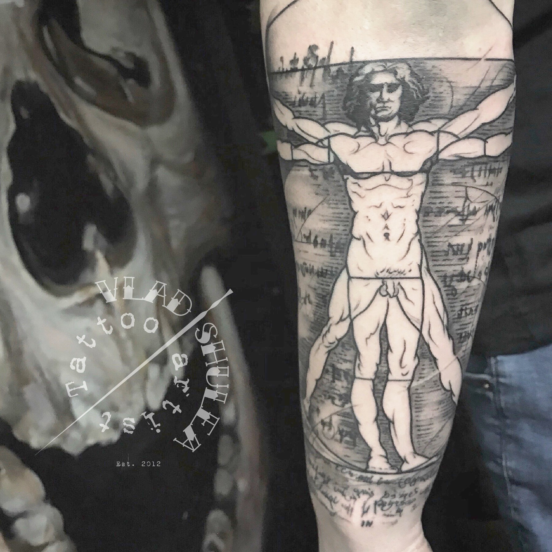 Tatuaj tatuaje black & grey realizat de Vlad Shulea la Ace Tattoo Bucuresti
