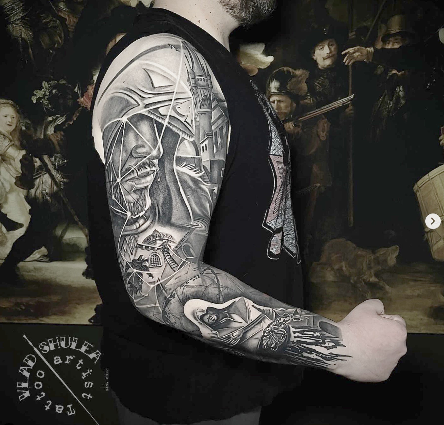 Tatuaj tatuaje black & grey realizat de Vlad Shulea la Ace Tattoo Bucuresti