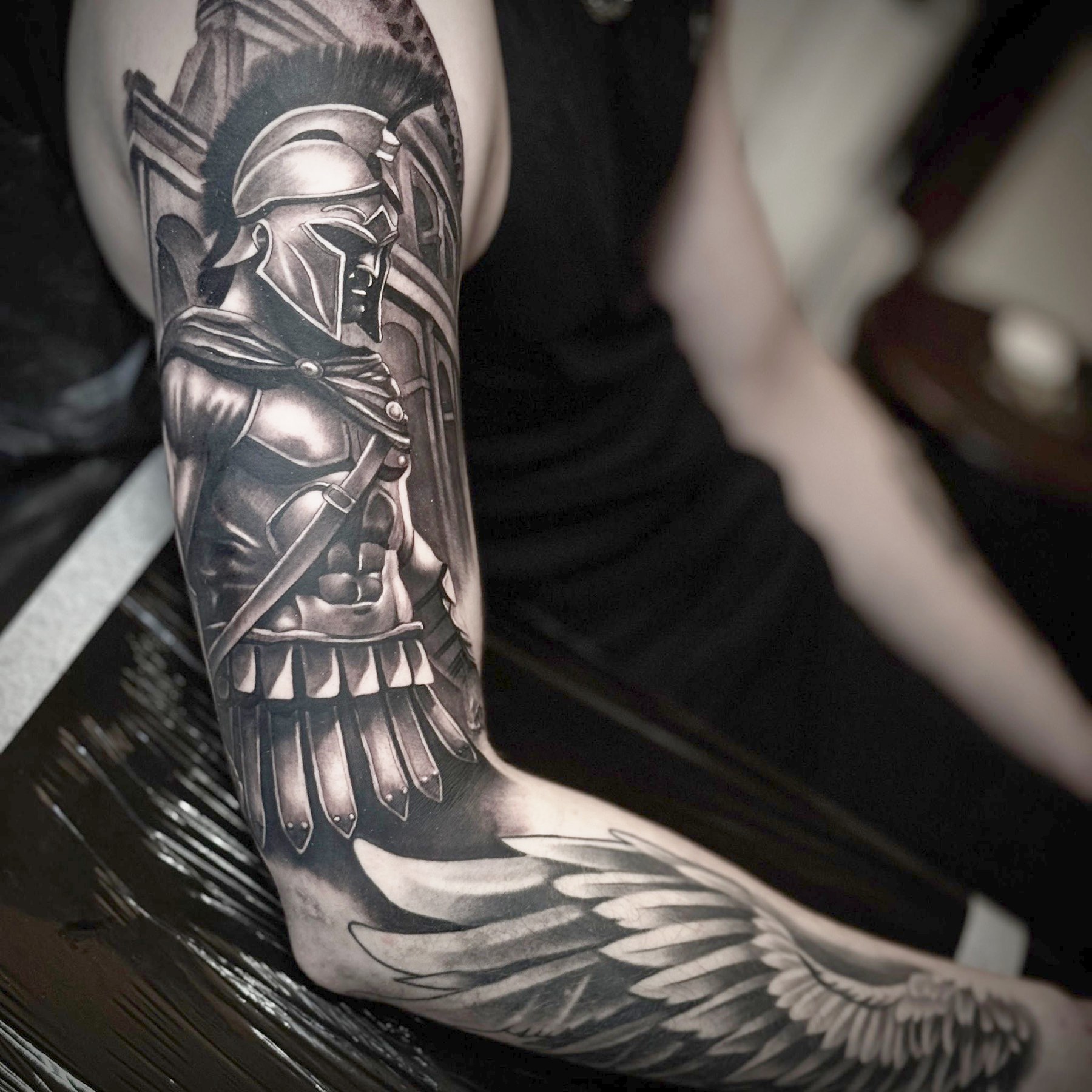 Tatuaj tatuaje black & grey realizat de Vlad Shulea la Ace Tattoo Bucuresti