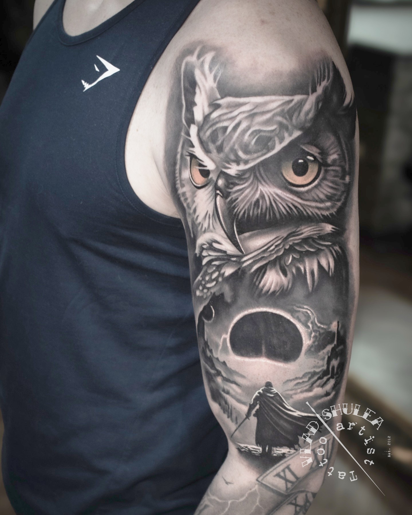 Tatuaj tatuaje black & grey realizat de Vlad Shulea la Ace Tattoo Bucuresti